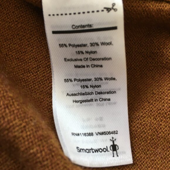 SMARTWOOL Fitted Multicolor Colorblock Wool Blend Knit Pullover Sweater - Picture 3 of 8